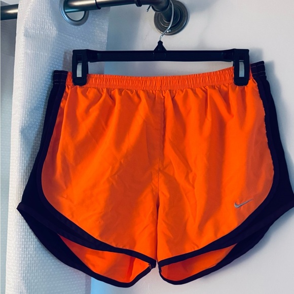 Nike Bright Orange Running Shorts with Black and Dark Purple Accents - Picture 5 of 6